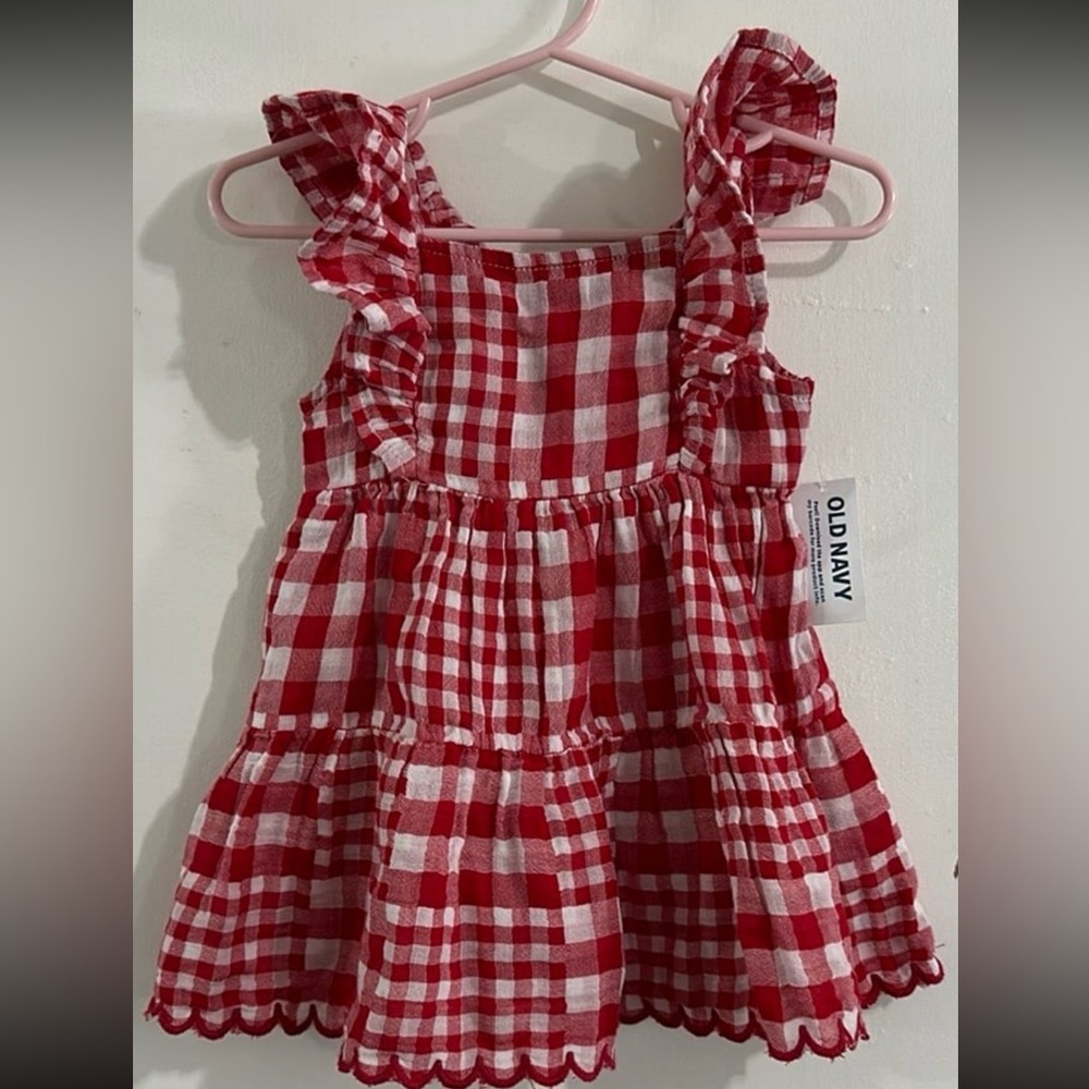 💥❗️Old Navy|Red Gingham Dress Size 6-12 months ❗️💥